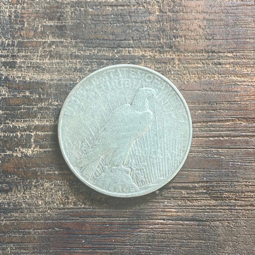 1934-D $1 US Silver Peace Dollar.