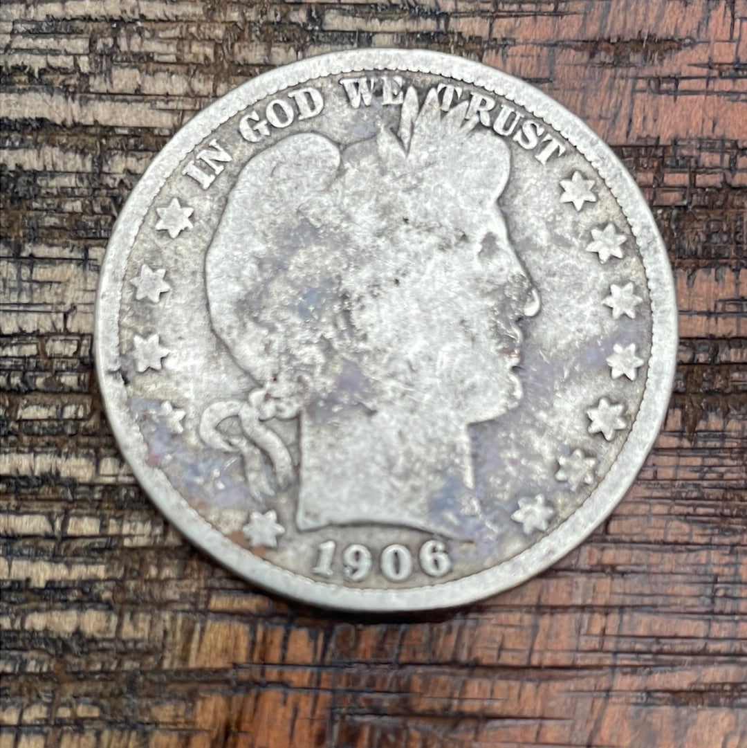 1906 50C US Barber Half Dollar