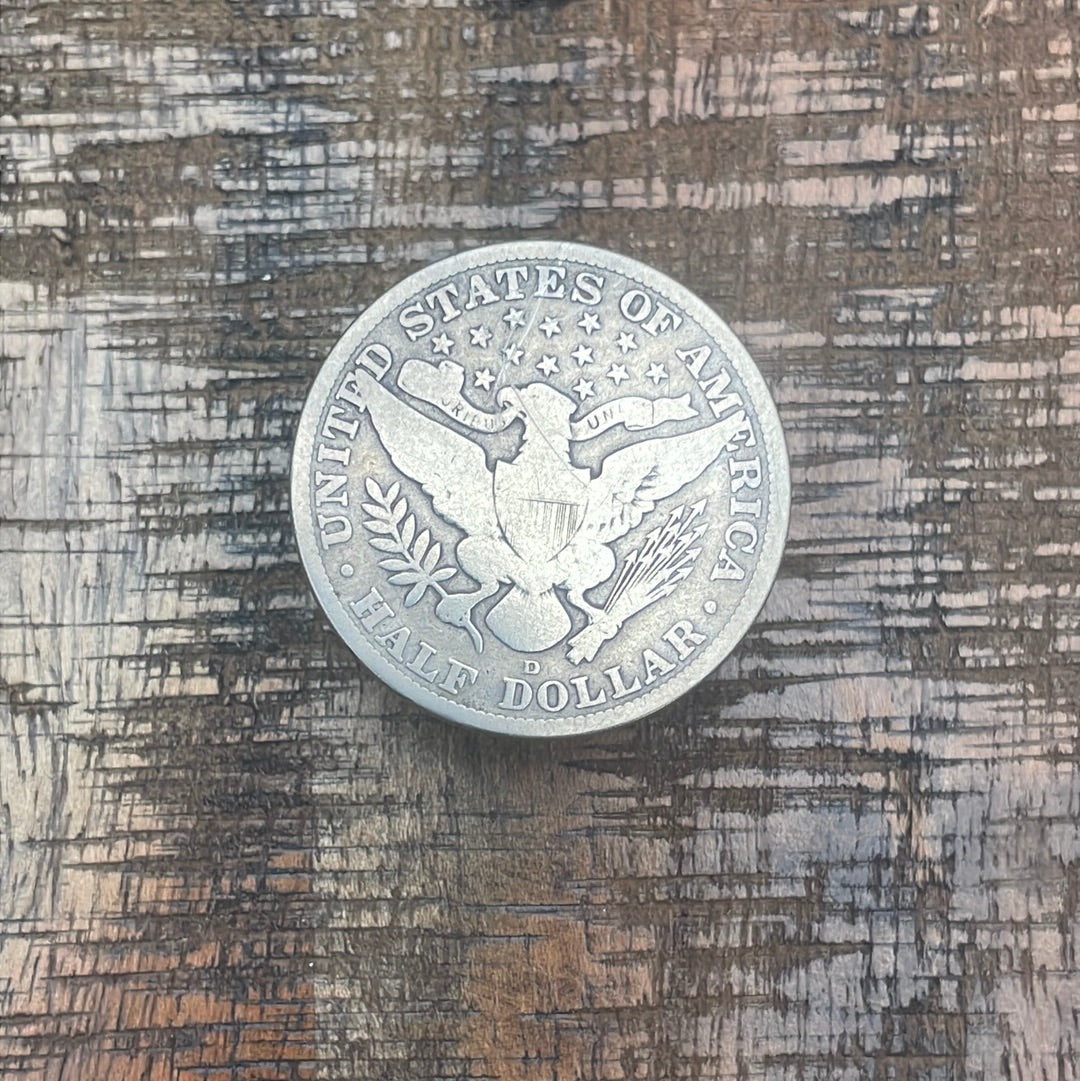 1915-D 50C US Barber Half Dollar