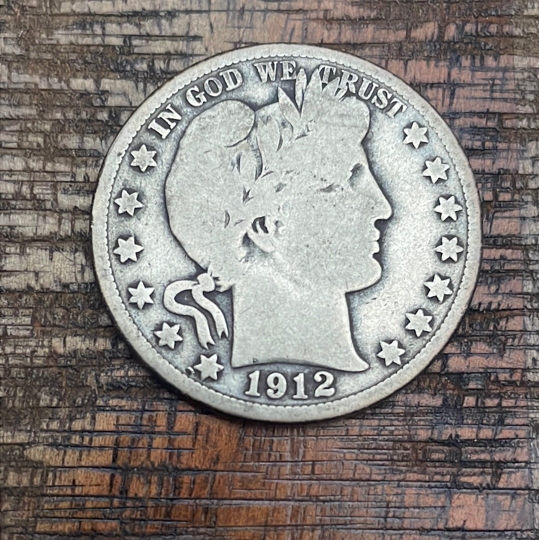 1912-S 50C US Barber Half Dollar