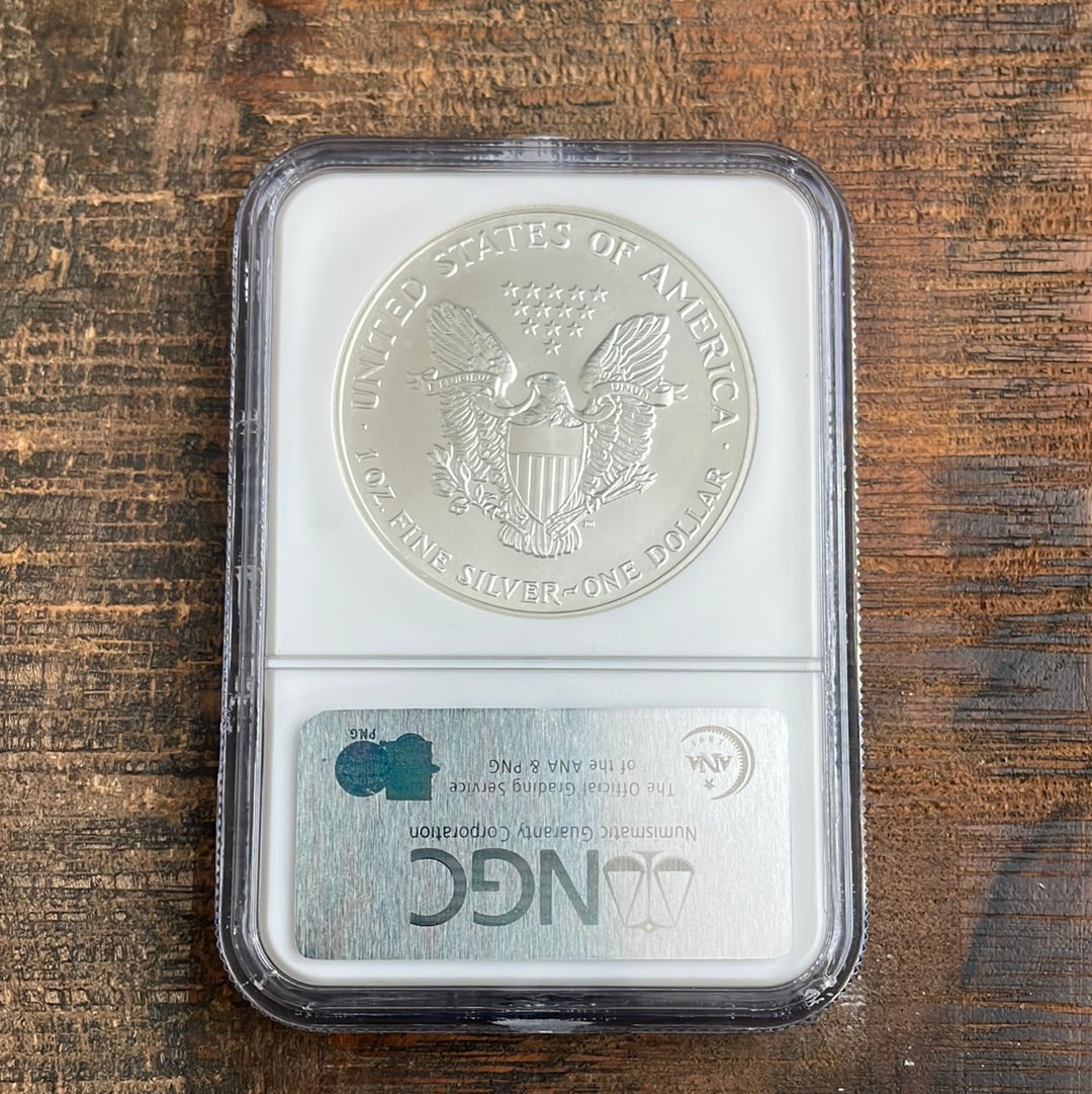1993 $1 US American Silver Eagle NGC MS69