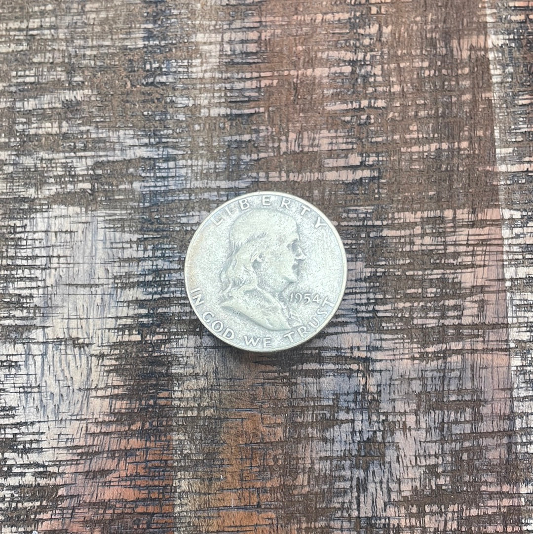 1954-D 50C US Franklin Half Dollar