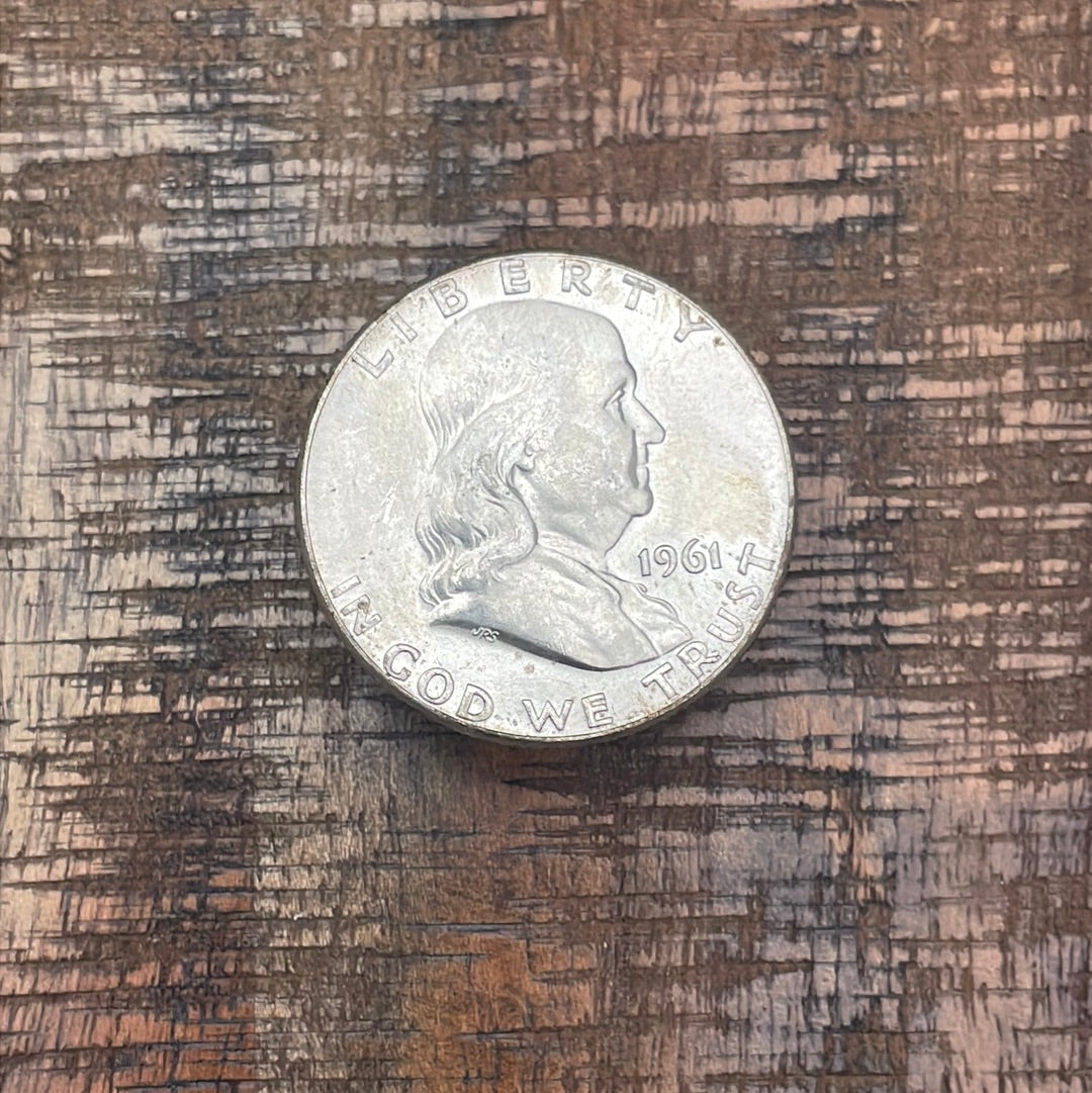 1961 50C US Franklin Half Dollar