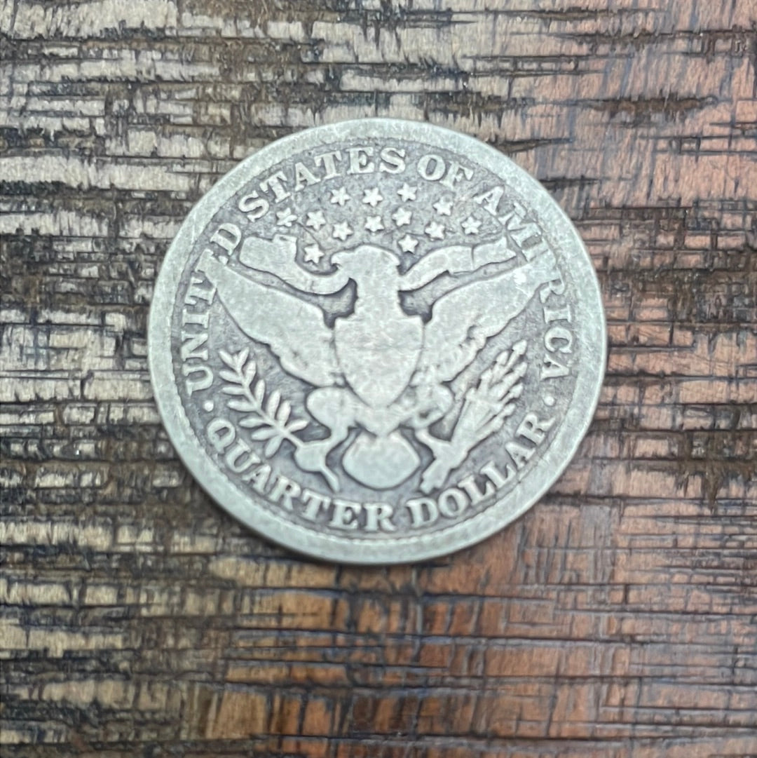 1899 25C US Barber Quarter