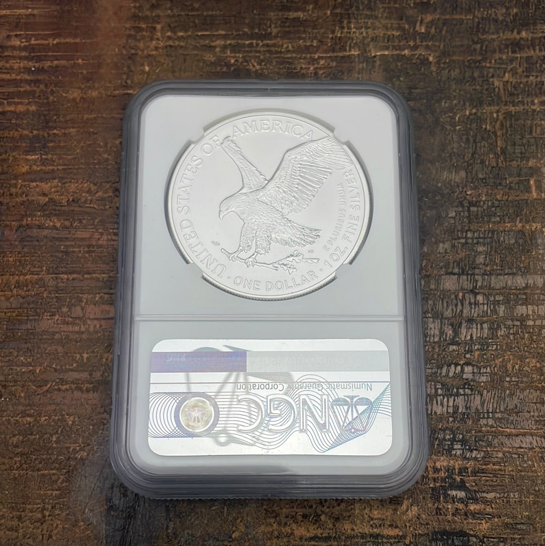 2022 $1 US American Silver Eagle, Early Release, NGC MS70