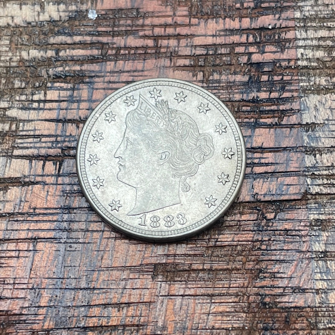 1883 5C Liberty Head Nickel ~ NO CENTS