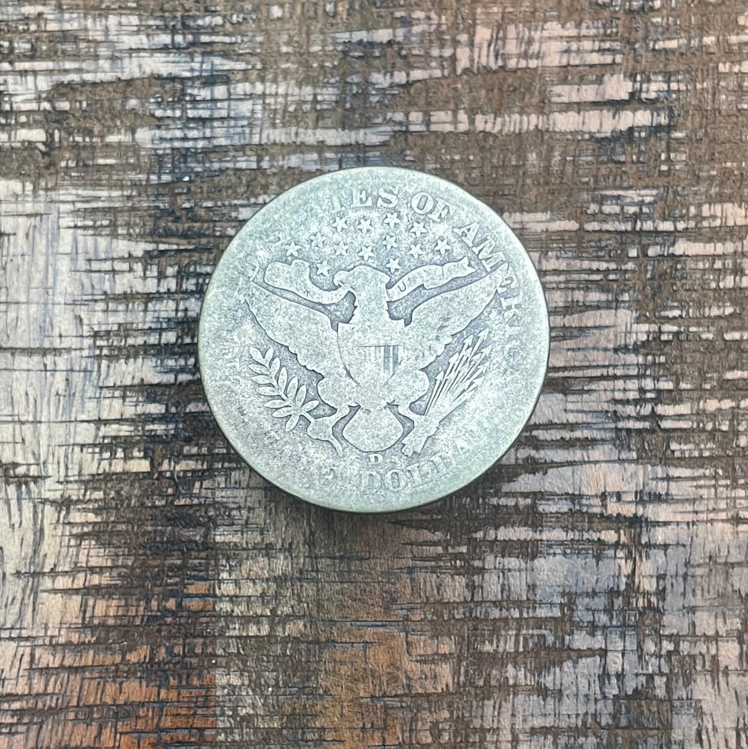 1908-D 50C US Barber Half Dollar