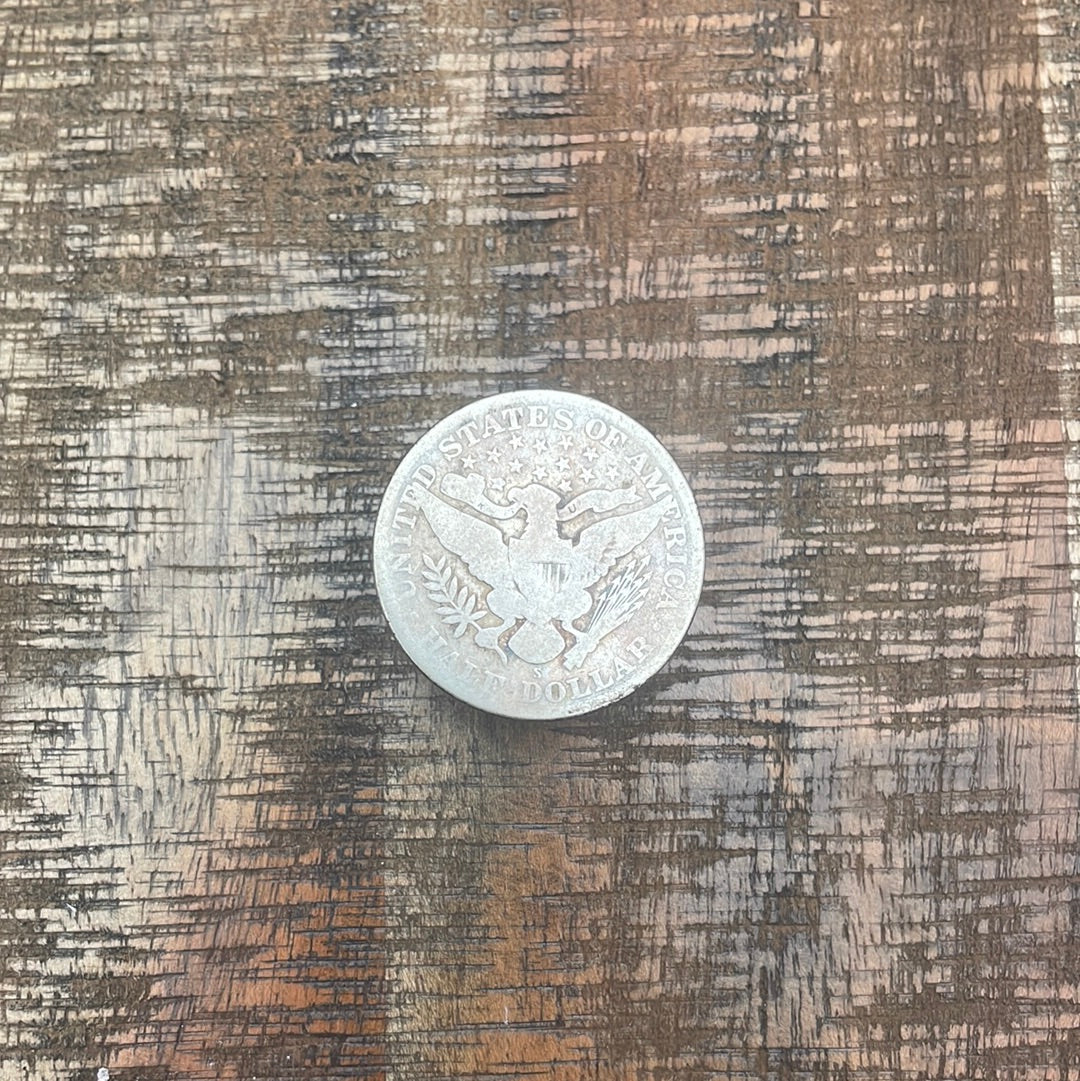 1912-S 50C US Barber Half Dollar
