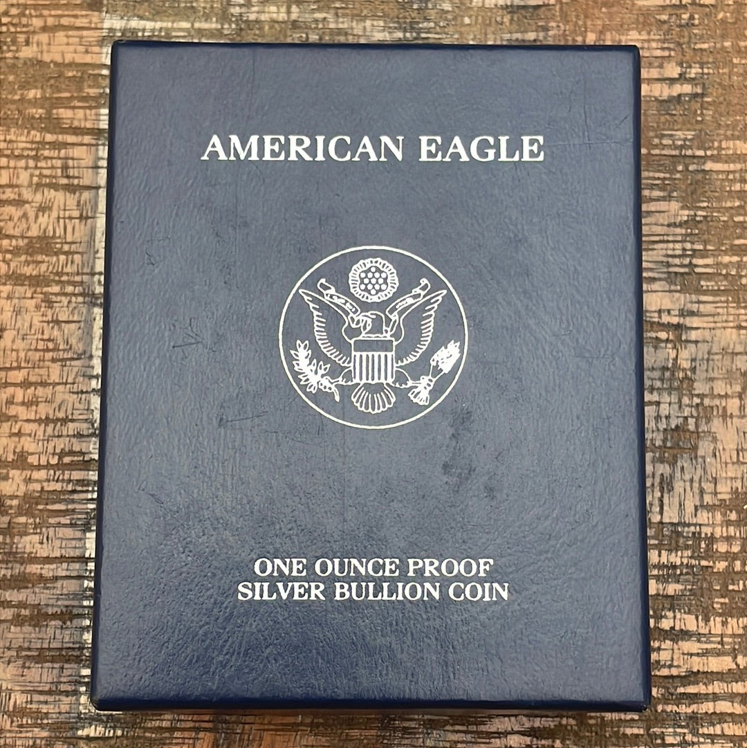 2006-W $1 US American Silver Eagle Proof Coin~Capsule, Presentation Case, Box, with COA.