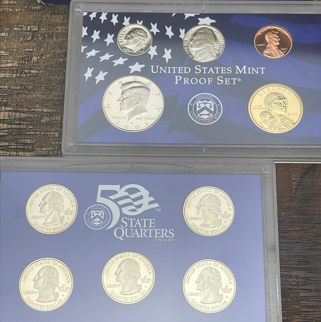 2003 - 10 Coin Proof Set in OGP