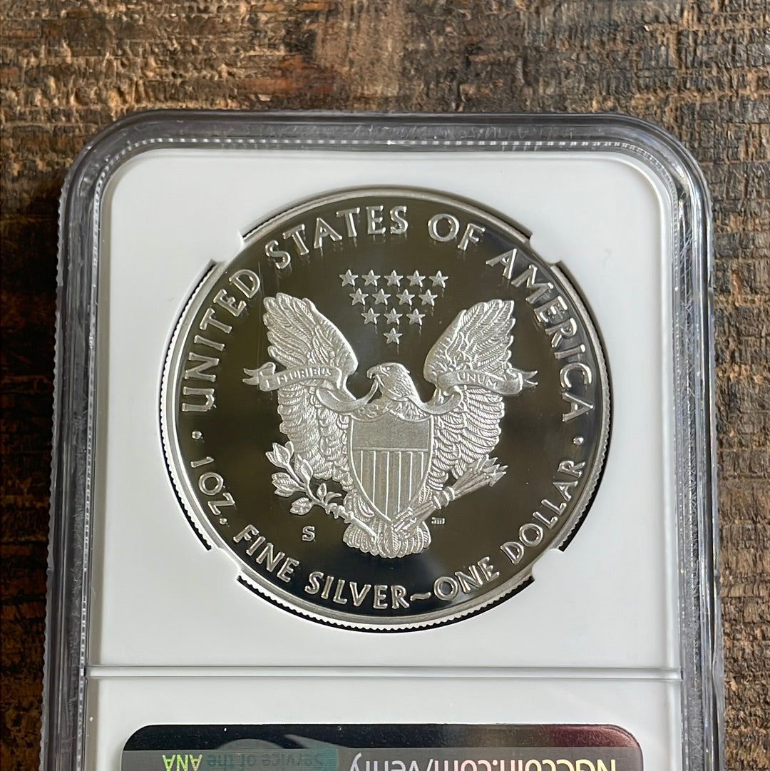 2020-S $1 American Silver Eagle NGC PF70 Ultra Cameo.