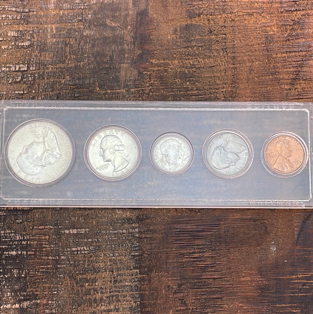 1963 Birth Year Set. Brilliant Uncirculated Coins.