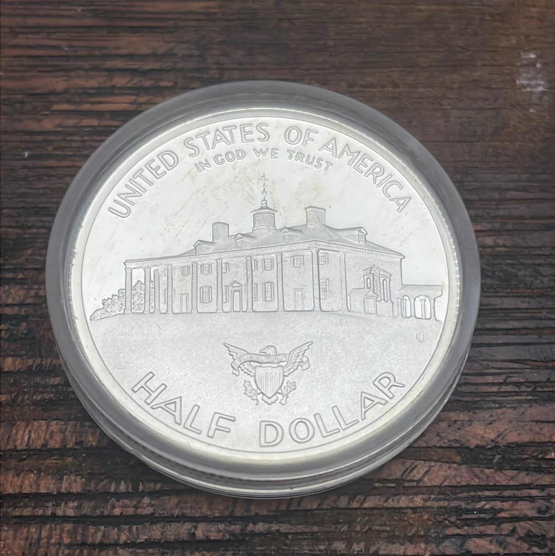 1982-S 50c George Washington Commemorative Half Dollar Silver Proof Coin in Mint Packaging with COA