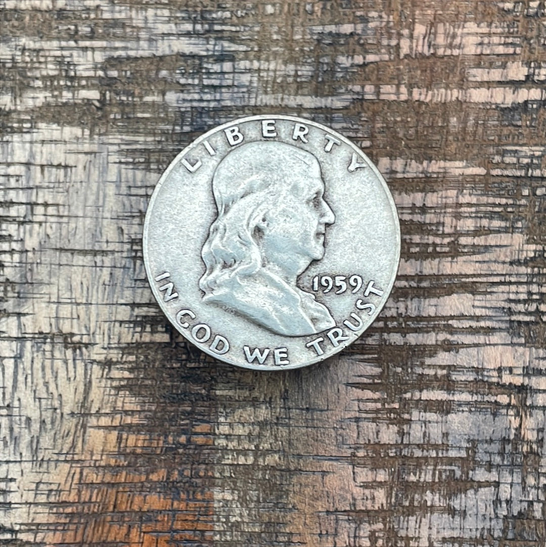 1959 50C US Franklin Half Dollar