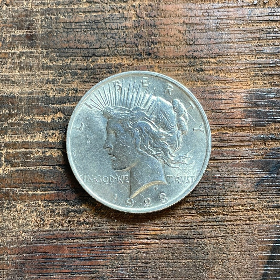 1923 $1 US Silver Peace Dollar