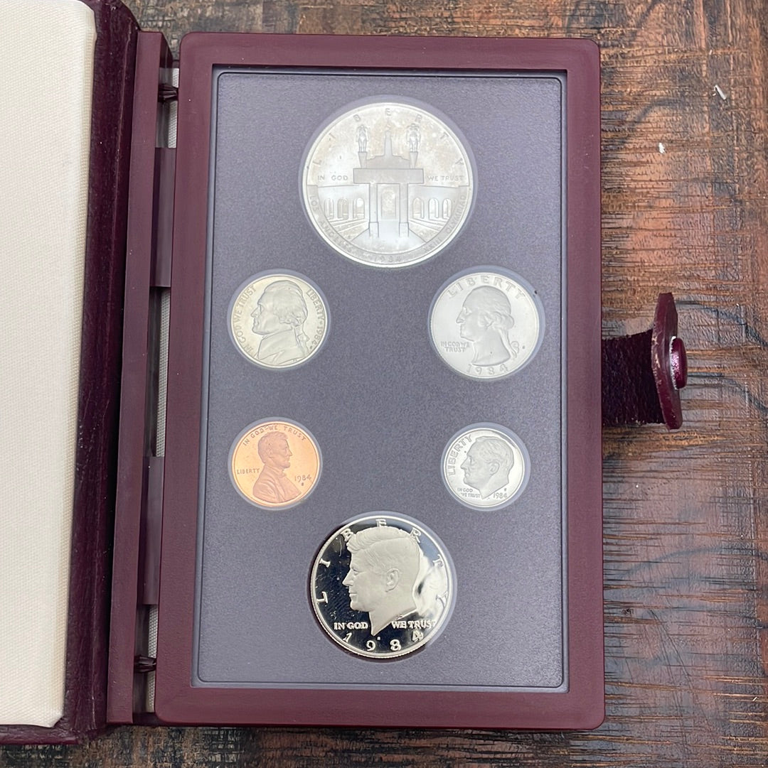 1984-S US Mint Olympic Prestige Set 6 Proof Coins in OGP