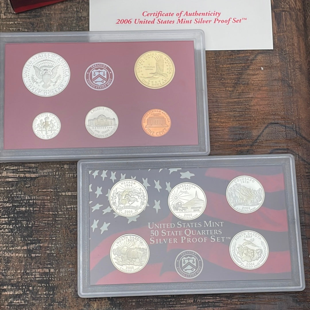 2006-S Silver Proof Set in OGP with COA