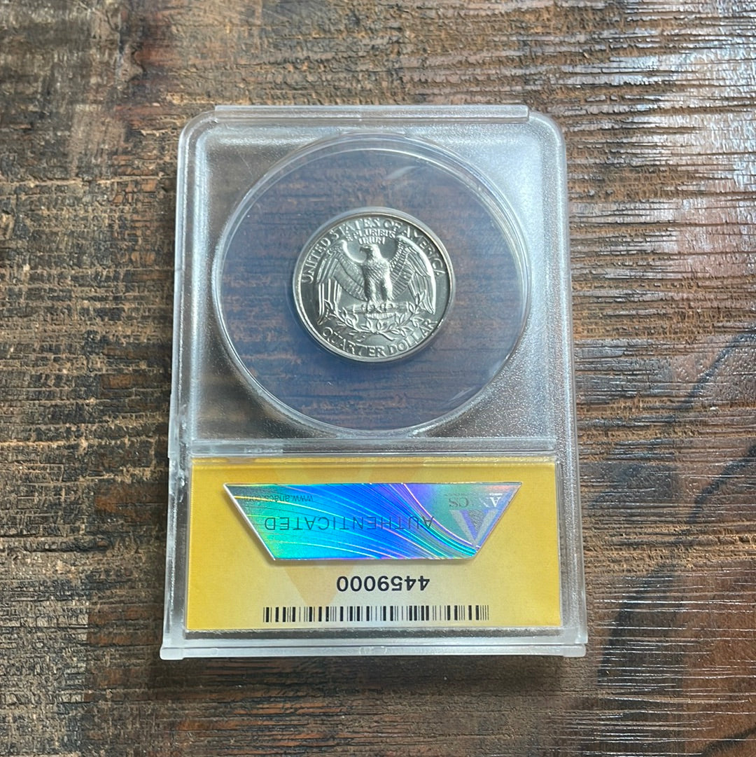 1997-D 25c US Washington Quarters ANACS MS67