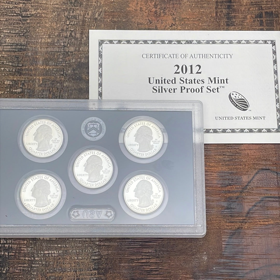 2012-S Silver Proof Set in OGP with COA