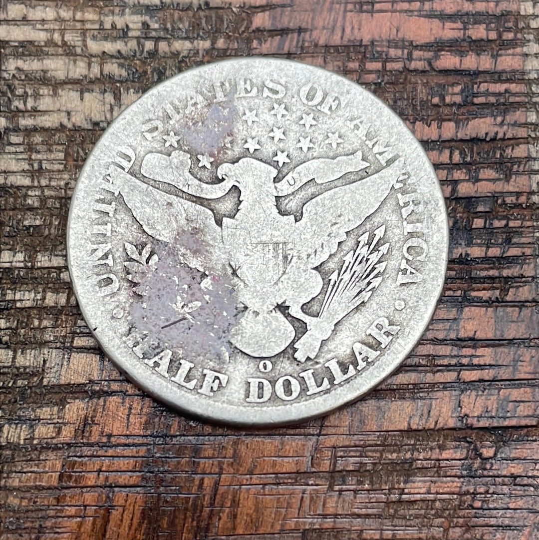 1907-O 50C US Barber Half Dollar