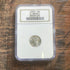1943 10c US Mercury Dime. NGC MS66