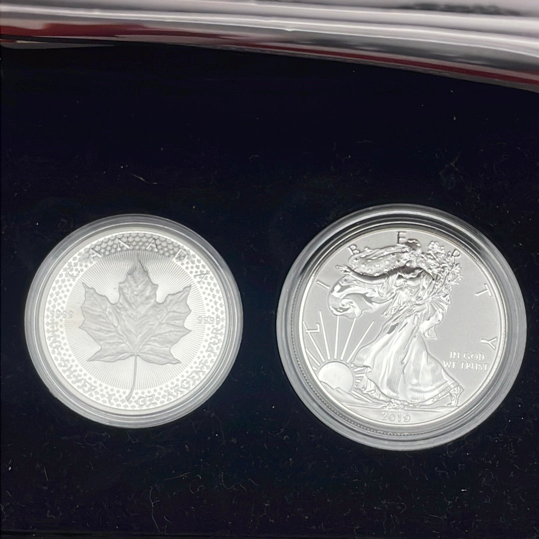 2019 Pride of Two Nations~Canada Set and US Set~ 2 coins in each set 4 coins total ~  In OGP with BOX and COA