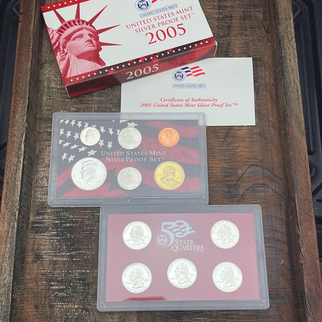 2005-S Silver Proof Set in OGP with COA