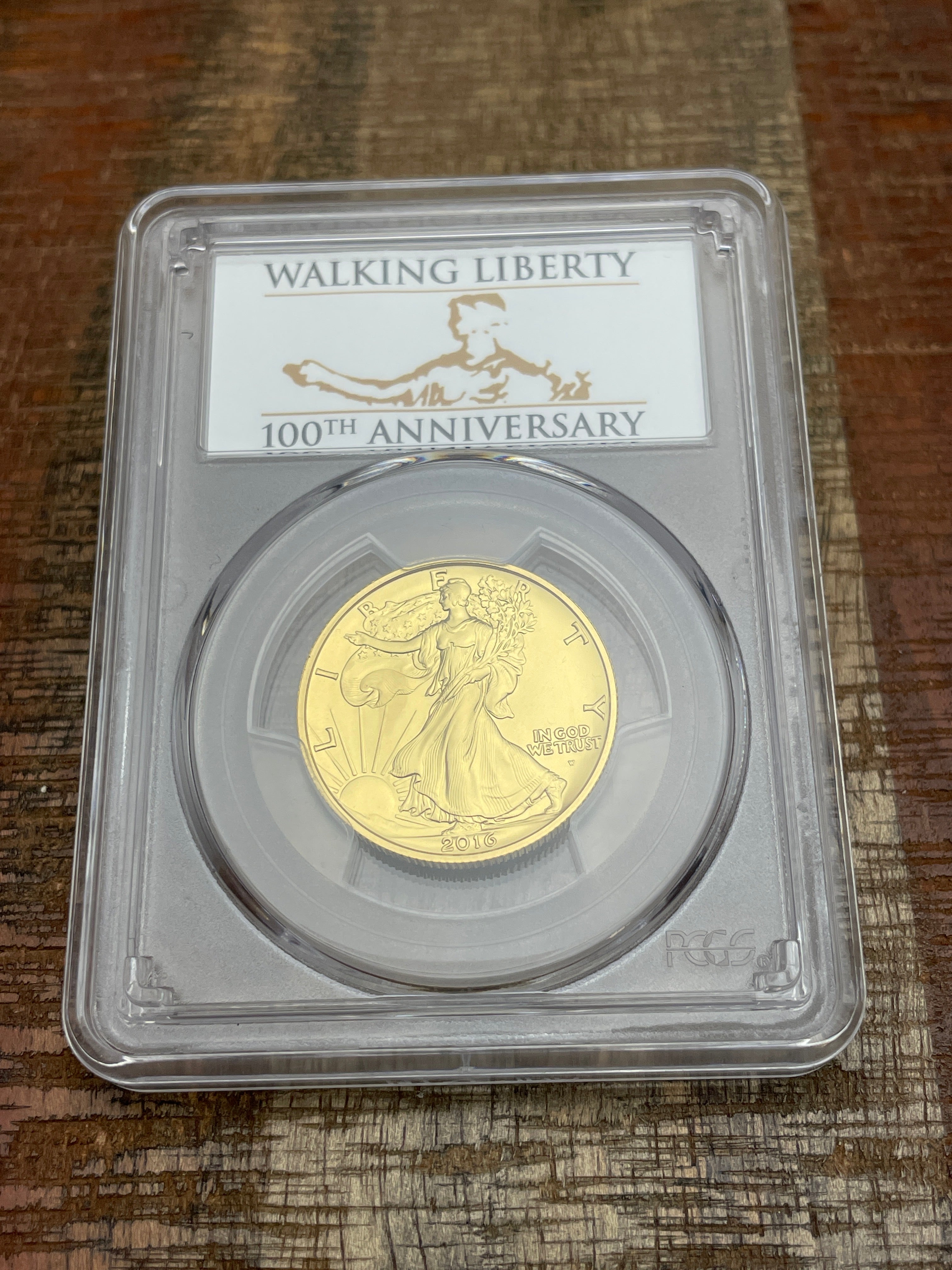 2016-W 50C 1/2oz .9999 Gold Walking Liberty PCGS SP70 First Strike