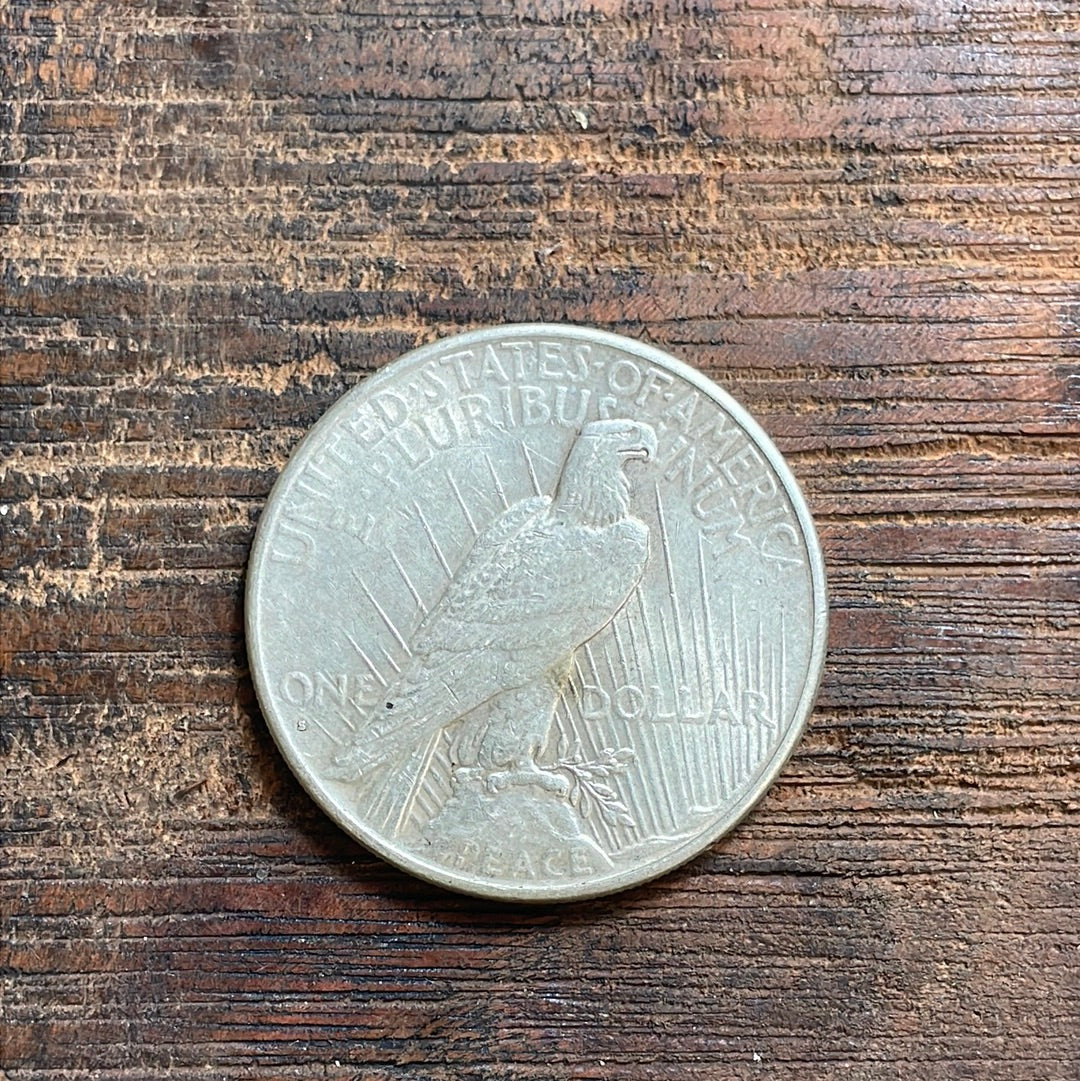 1926-S $1 US Silver Peace Dollar