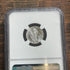 1943-D 10c US Mercury Dime. NGC MS66