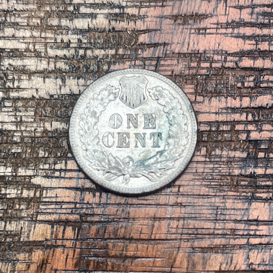1900 1C US Indian Head Cent~ Silver Colored ~ Full Liberty