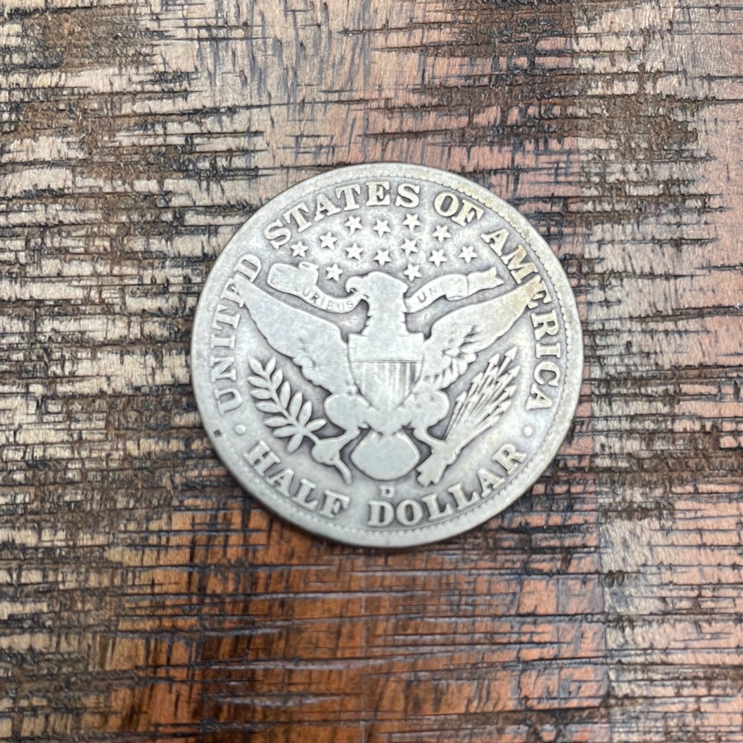 1912-D 50C US Barber Half Dollar