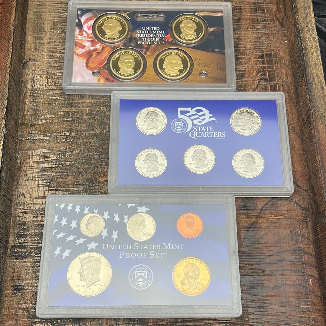 2007 - 14 Coin Proof Set in OGP