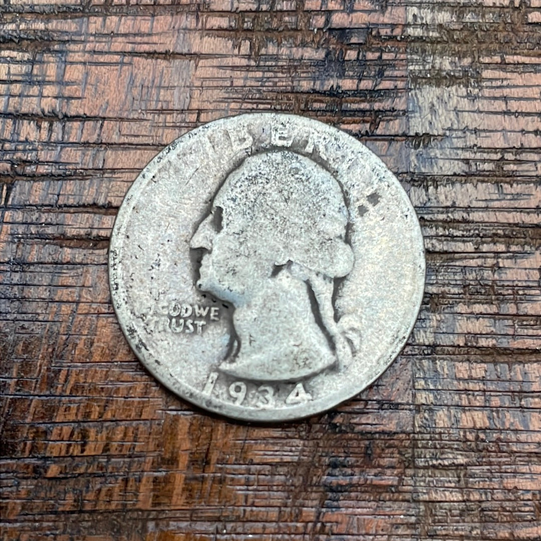 1934 25c US Washington Quarter