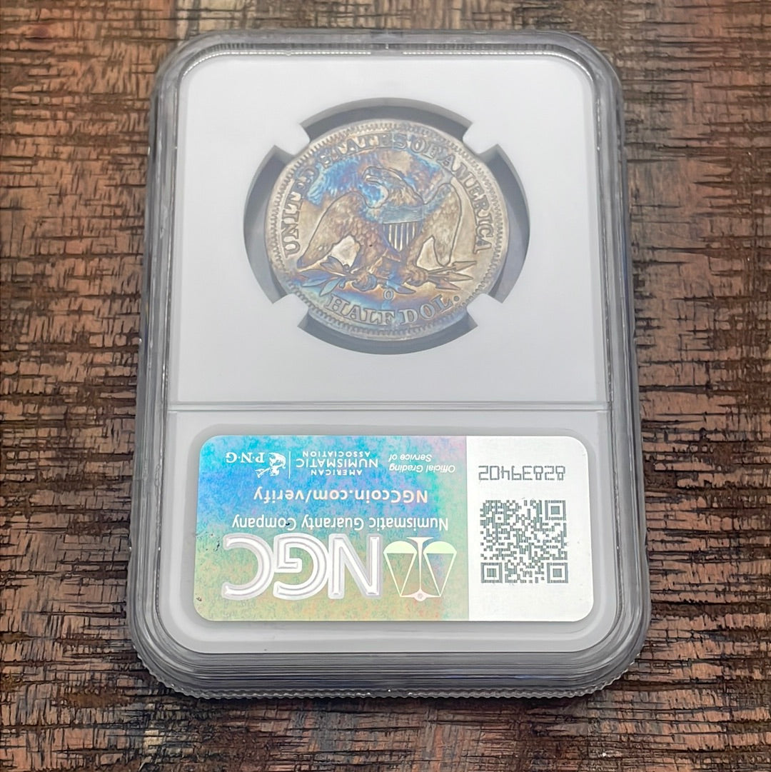 1856-O 50C Seated Liberty Half Dollar ~ NGC XF Details ~ Cleaned