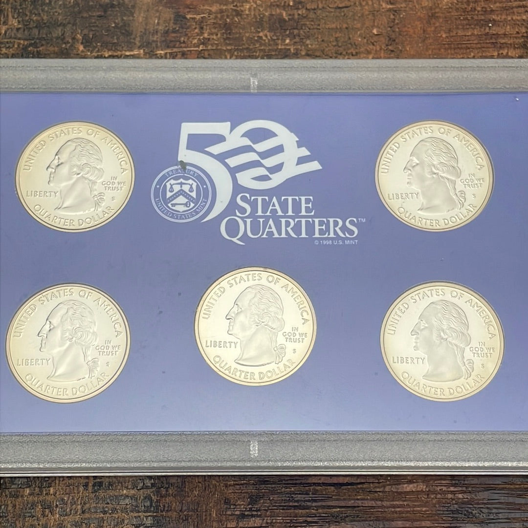 2001 US Mint 50 State Quarters Proof Set with no BOX