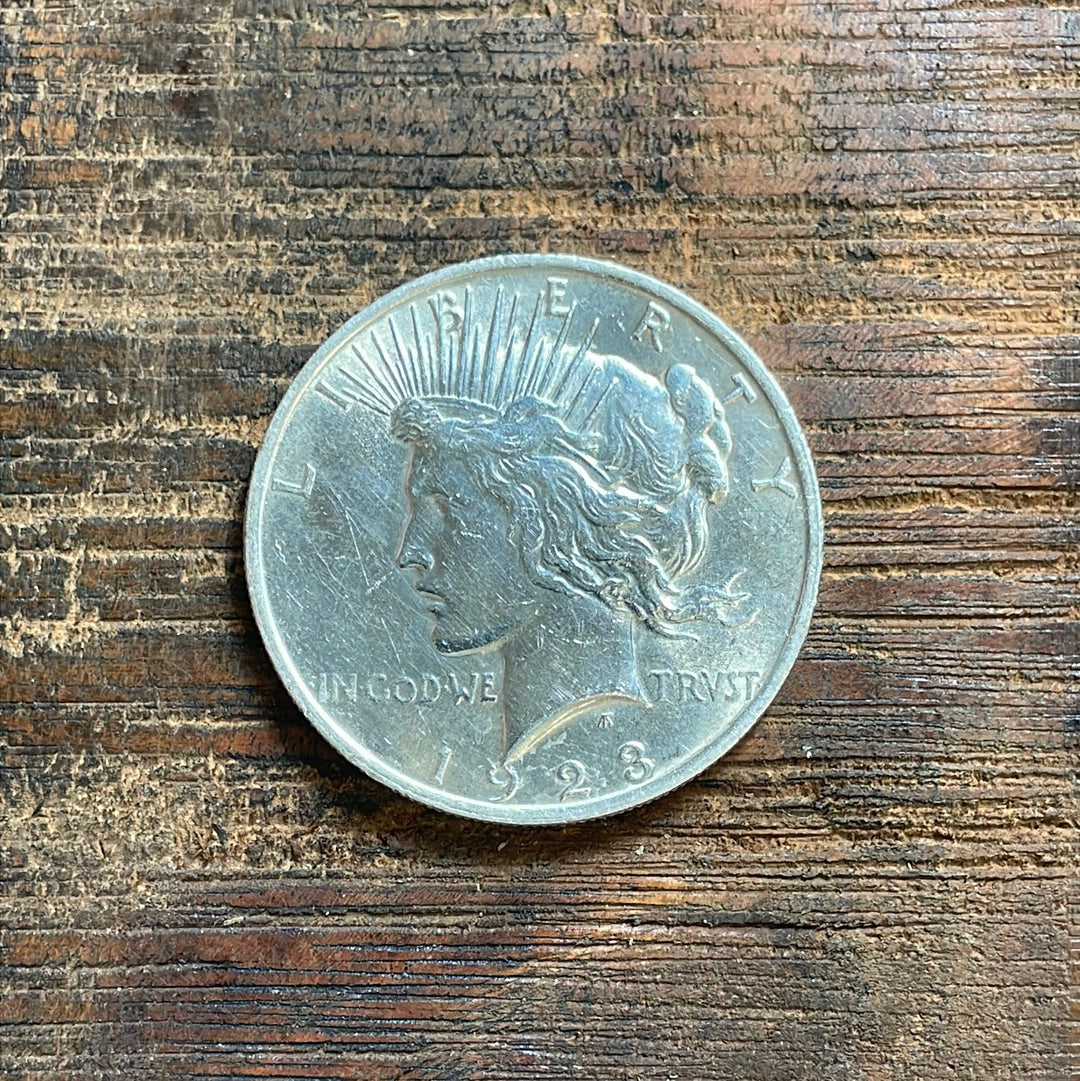 1923 $1 US Silver Peace Dollar
