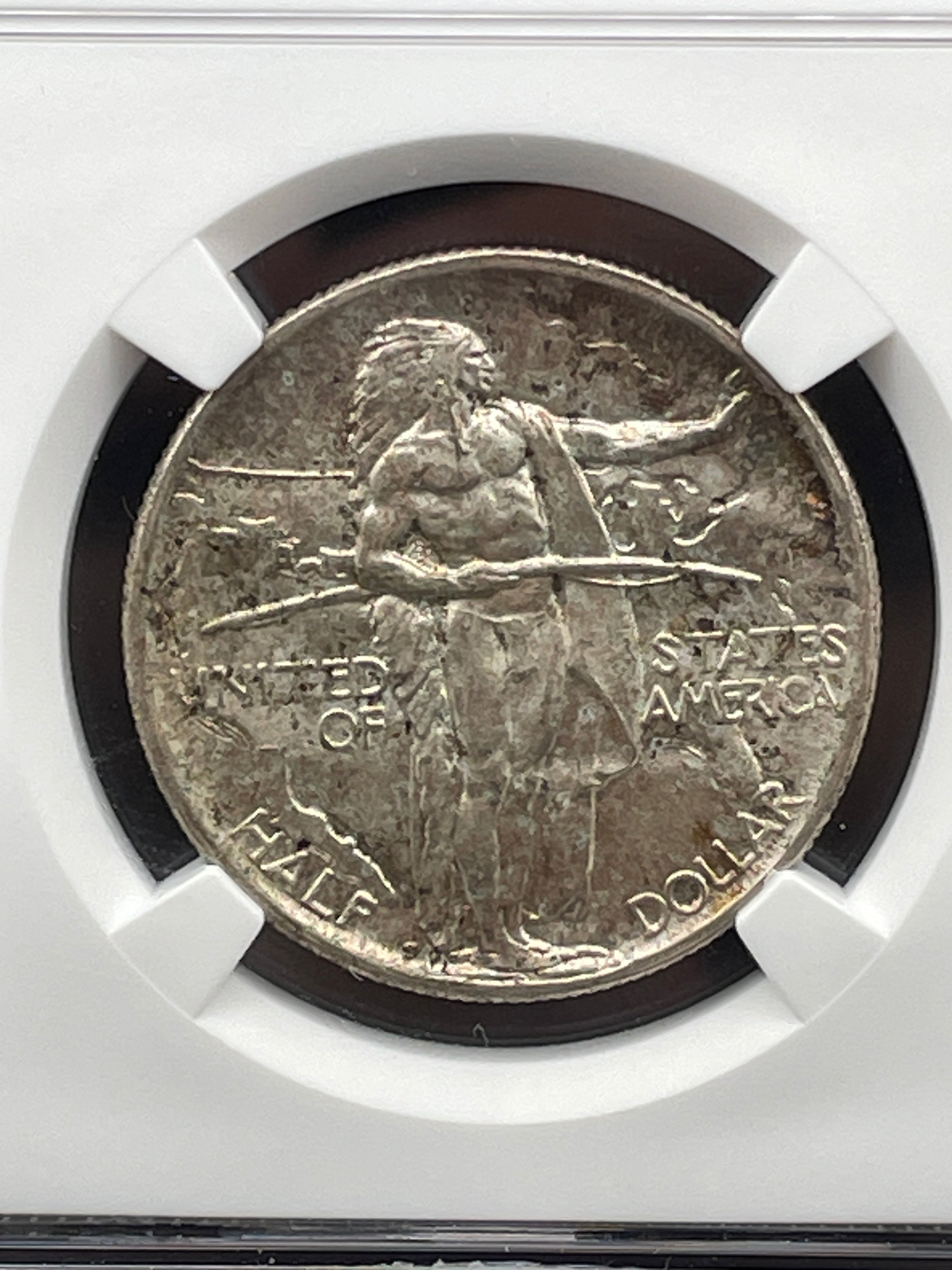 1926-S 50C Oregon Trail Commemorative Silver Half Dollar NGC MS65