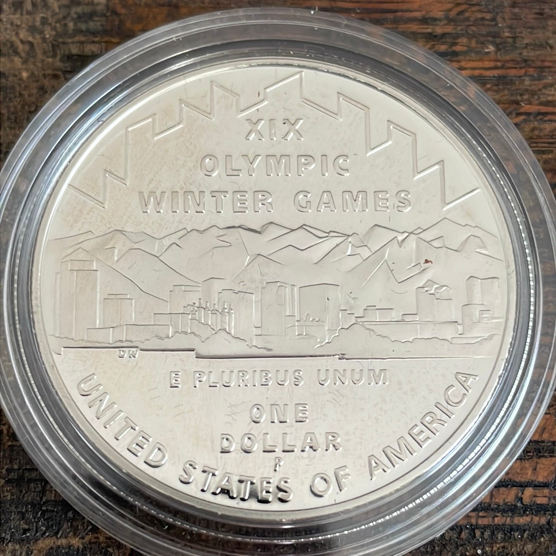 2002 Salt Lake Olympic Winter Games Commemorative Coin~Silver Dollar-Proof Coin~OGP with COA