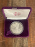 1986-S $1 US American Proof Silver Eagle Coin~Capsule, Presentation Case and Box included