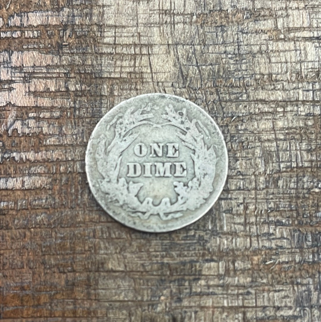 1902 10c US Barber Dime - 90% Silver