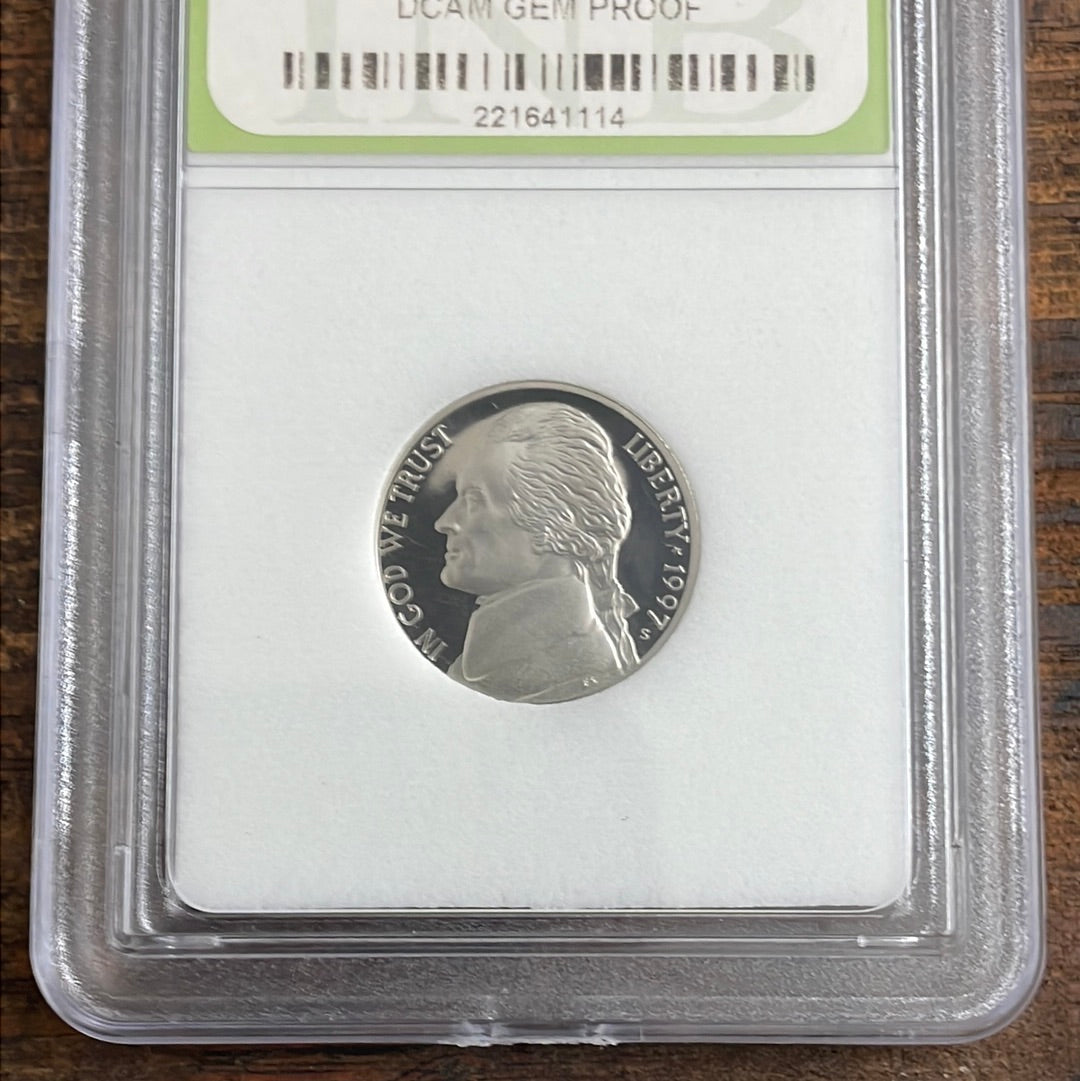 1997-S 5c US Jefferson Nickel DCAM GEM PROOF