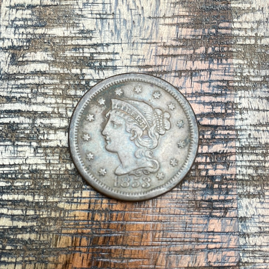 1853 1C Large Cent