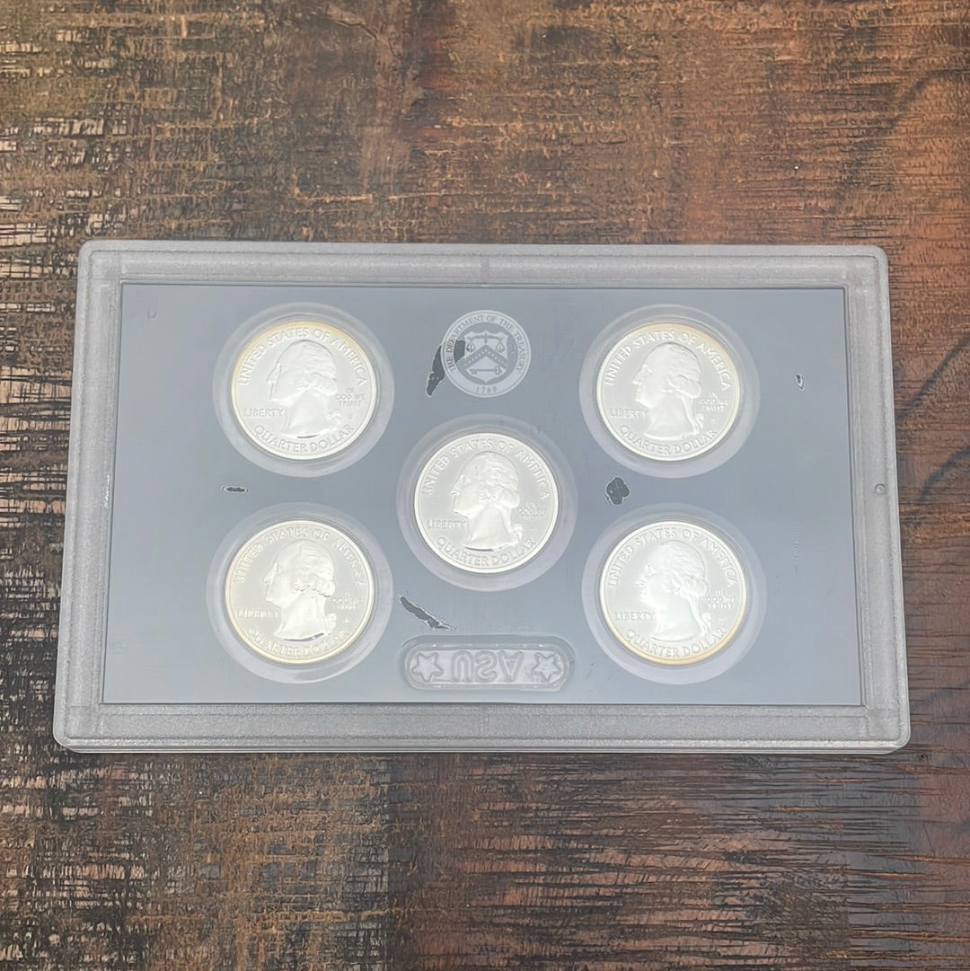 2018 Quarters Silver Proof Set, Reverse Proof, no BOX