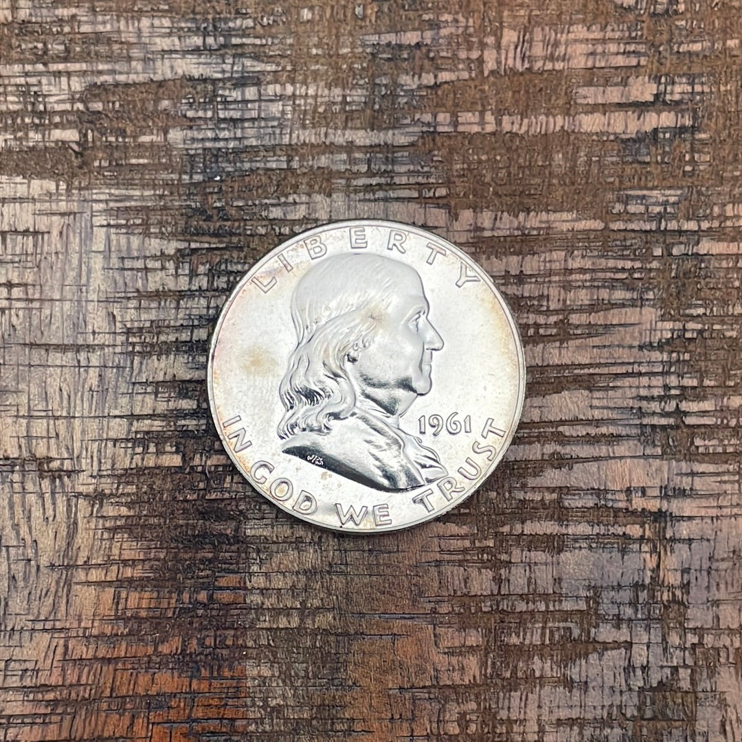 1961 50C US Franklin Half Dollar Proof