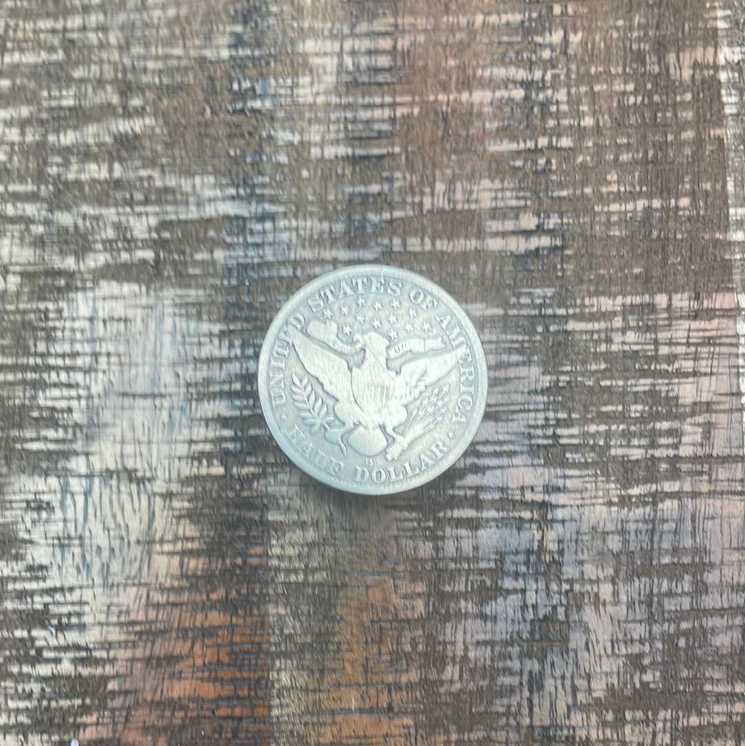 1915-D 50C US Barber Half Dollar