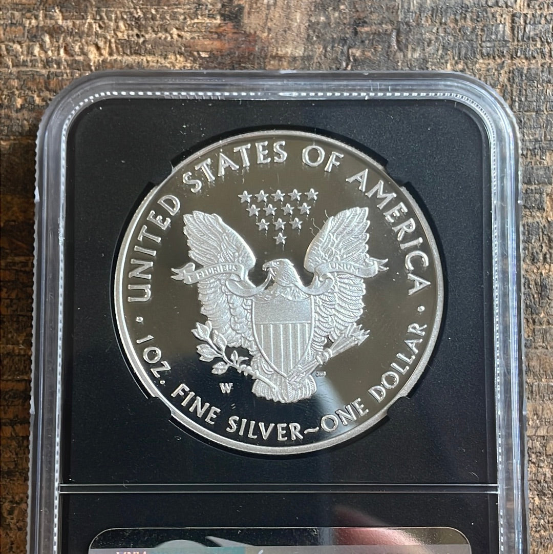 2021-W $1 American Silver Eagle. Type 1. NGC PF 70 Ultra Cameo. Special edition