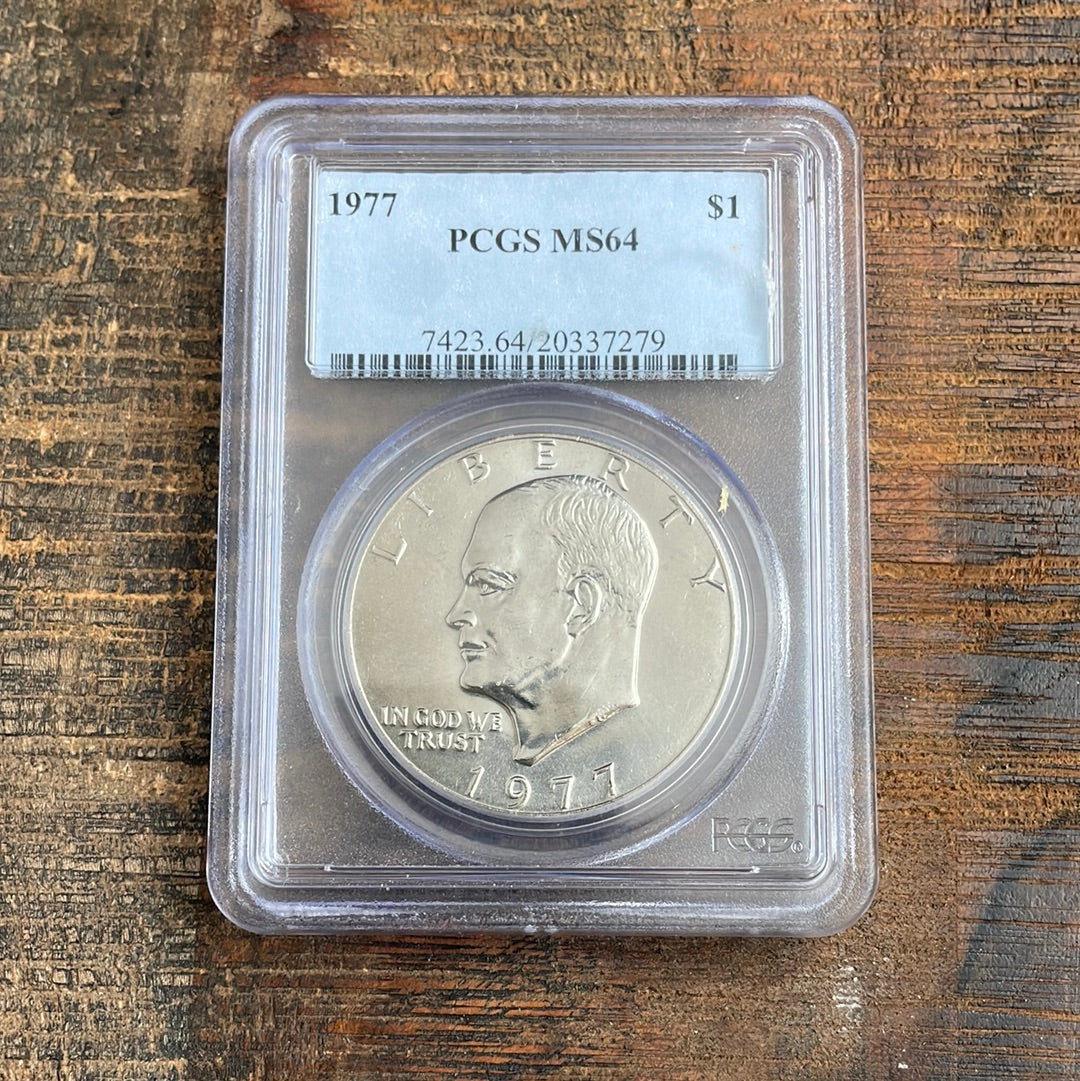 1977 $1 US Eisenhower Dollar PCGS MS64