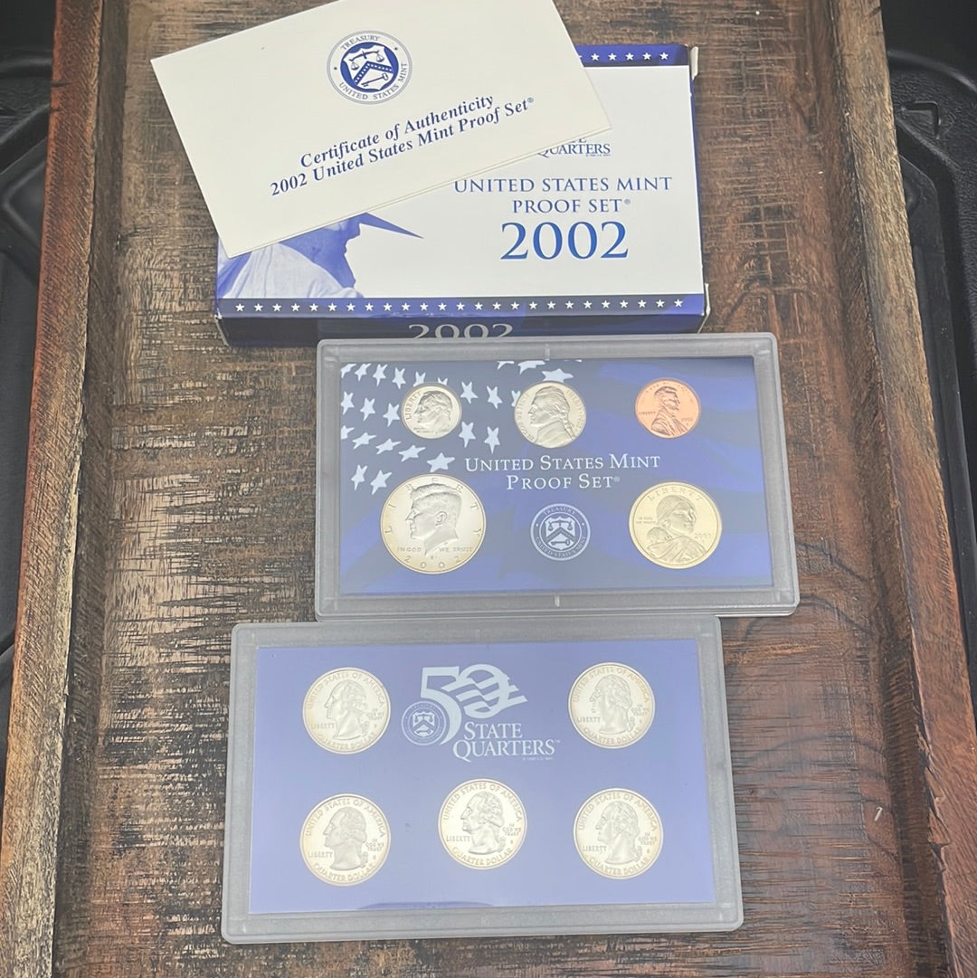 2002 - 10 Coin Proof Set in OGP