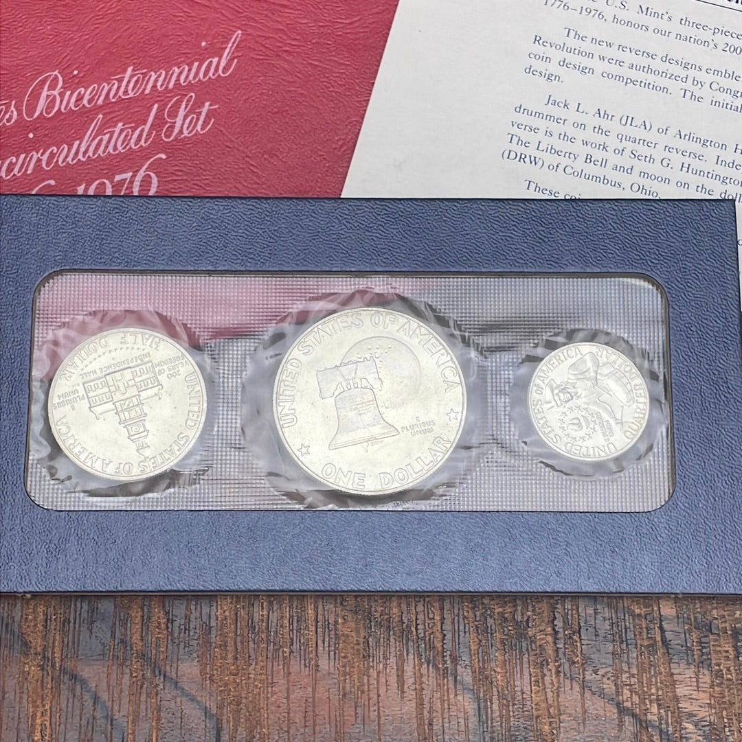 1976 US Bicentennial Silver Uncirculated Set in OGP with COA